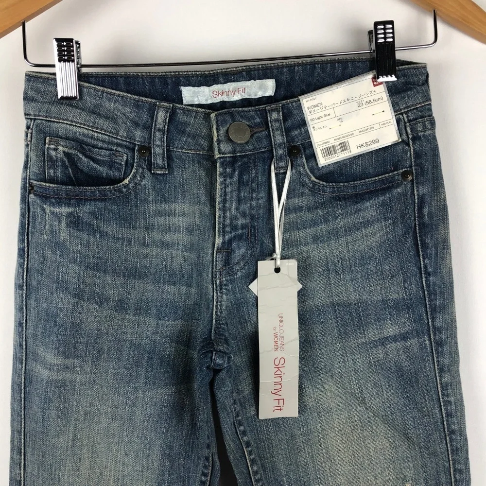 Uniqlo Skinny Fit Distressed Jeans Size 23